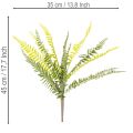 Branche de fougère artificielle, plante verte artificielle décorative, 45 cm | Floristik24.be