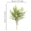 Branche de fougère artificielle, plante verte décorative pour compositions florales, 80 cm | Floristik24.be