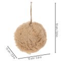 Boule décorative en pompon pour sapin de Noël, 10 cm | Floristik24.be