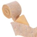 Ruban de feutrine, dessous de plat bicolore en feutrine de laine, orange/multicolore, 15 cm x 5 m | Floristik24.be