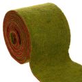 Floristik24 Ruban de feutrine de laine bicolore vert/rouge, 15 cm x 5 m, idéal pour décorer les pots de fleurs.