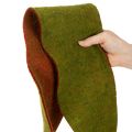 Ruban de feutrine de laine bicolore vert/rouge, 15 cm x 5 m, idéal pour décorer les pots de fleurs. | Floristik24.be