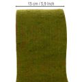 Ruban de feutrine de laine bicolore vert/rouge, 15 cm x 5 m, idéal pour décorer les pots de fleurs. | Floristik24.be