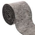 Floristik24 Charnière pour pot en feutre de laine bicolore, gris/noir, 15 cm x 5 m