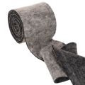 Charnière pour pot en feutre de laine bicolore, gris/noir, 15 cm x 5 m | Floristik24.be