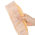 Ruban de feutrine bicolore en pure laine, orange/multicolore, 7,5 cm de large, 5 m de long. | Floristik24.be