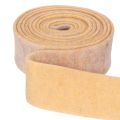 Ruban de feutrine bicolore en pure laine, orange/multicolore, 7,5 cm de large, 5 m de long. | Floristik24.be