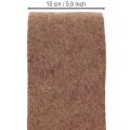 Ruban de feutrine bicolore en feutrine de laine, 100 % laine, violet/marron, 15 cm x 5 m | Floristik24.be