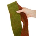 Ruban en feutrine bicolore pour dessous de plat, 100 % laine, rouge/vert, 7,5 cm de large, 5 m de long | Floristik24.be