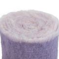 Floristik24 Ruban feutre Franzi ruban de laine feutre violet bicolore 15cm 4m