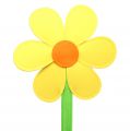 Floristik24 Fleur en feutrine jaune 87cm