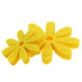 Floristik24 Ensemble de fleurs en feutre jaune 96 pièces