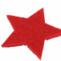 Floristik24 Feutre étoile rouge 4cm 72pcs