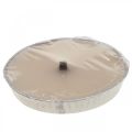 Floristik24 Bougie d&#39;extérieur Flame bowl dans un bol en aluminium crème Ø17cm