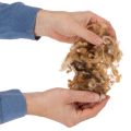 Laine de mouton mélangée brune, laine naturelle, en vrac, pour loisirs créatifs, 250 g | Floristik24.be