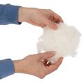 Laine de mouton en vrac, laine naturelle, mélange blanc, polyvalente, 250 g | Floristik24.be