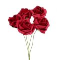 Floristik24 Mousse rose rouge Ø4cm 48pcs