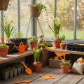 Outil de jardin feutre orange 24 pcs | Floristik24.be
