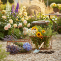 Panier ovale en fil de fer avec anse, décoration de jardin, finition rouille, 30 x 25 cm, lot de 2 | Floristik24.be
