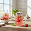 Verre avec couvercle et anse Ø7cm H13,5cm | Floristik24.be