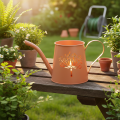 Arrosoirs décoratifs en métal, motif pissenlit orange, porte-bougies chauffe-plat, 12 cm, lot de 2 | Floristik24.be