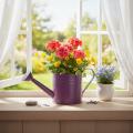 Arrosoir décoratif, pot de fleurs en métal violet, Ø 13,5 cm H 12,5 cm | Floristik24.be