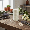 Cordon de jute, ficelle de jute naturelle, couleurs naturelles, blanchi, Ø 3 mm, L 200 m | Floristik24.be