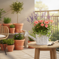 Arrosoir décoratif, jardinière, arrosoir pour plantation Ø10,5 cm | Floristik24.be