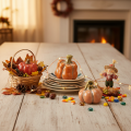 Ensemble de citrouilles : Petites citrouilles décoratives pour la décoration d'automne, 5 cm, lot de 3 | Floristik24.be