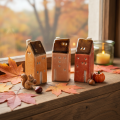 Maison miniature décorative en céramique pour rebord de fenêtre, 10 cm, lot de 3 | Floristik24.be