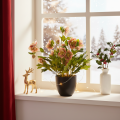 Hellébore artificielle en pot, rose de Noël, pour la décoration intérieure, 50 cm | Floristik24.be