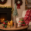 Sapin artificiel, finition givrée, avec socle en bois, décoration hivernale, 60 cm | Floristik24.be