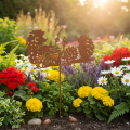 Piquet de jardin décoratif à motif hérisson rouille pour l'été et l'automne, 53 cm | Floristik24.be