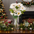 Bouquet de Noël artificiel de roses, 35 cm, 6 pièces | Floristik24.be