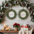 Couronne décorative en treillis métallique vert pour projets de bricolage, 19 cm, 2 pièces | Floristik24.be