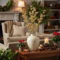 Branche de baies artificielles décorative, dorée, 70 cm, lot de 3 | Floristik24.be