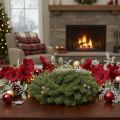 Couronne de branches de sapin artificielles avec pommes de pin, pour porte ou table, 30 cm | Floristik24.be