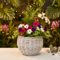 Panier rond tressé, grand panier décoratif pour plantations, 23 cm | Floristik24.be