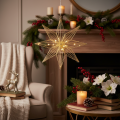 Étoile décorative LED en fil de fer à suspendre, pour usage intérieur, fonctionne sur piles, 51 cm | Floristik24.be