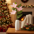 Lys artificiel, fleur à tige, décoration, 68 cm, lot de 3 | Floristik24.be