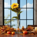 Tournesol artificiel avec feuilles et fleurs réalistes, 58 cm, lot de 3 | Floristik24.be