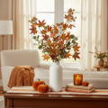 Branche d'automne artificielle de liquidambar avec feuilles et grappes de fruits, 132 cm | Floristik24.be