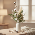 Branche de coton artificielle avec 8 vraies fleurs, 78 cm | Floristik24.be