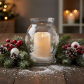 Grande bougie LED avec minuterie, pour usage extérieur, blanc chaud, Ø 12,5 cm, H 20 cm | Floristik24.be