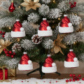 Boule de Noël en verre, chapeau de Père Noël, 8 cm, lot de 6 | Floristik24.be