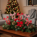 Pics décoratifs à fleurs en forme de nœud, 32 cm, lot de 12 | Floristik24.be