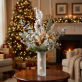 Branche artificielle décorative d'hiver avec baies et pommes de pin, 60 cm | Floristik24.be