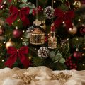 Décoration de sapin de Noël : flacon de parfum et rouge à lèvres à motif léopard, 11 cm, lot de 2 | Floristik24.be