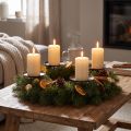 Bougeoir marron Ø7cm 4 pcs | Floristik24.be