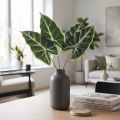 Alocasia Éléphant Oreille Flèche Feuille Plantes Artificielles Vert 55cm | Floristik24.be